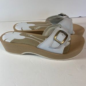 Covington White Clog Style Sandal